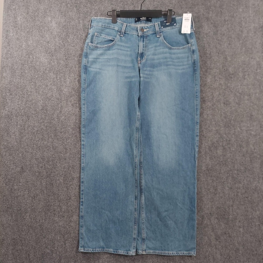 Hollister Light Blue Wide Leg Flare Jeans